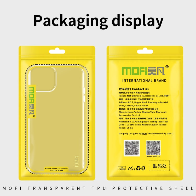 For iPhone 16 Plus MOFI Ming Series Ultra-thin TPU Phone Case(Transparent) - iPhone 16 Plus Cases by MOFI | Online Shopping South Africa | PMC TechLife | Buy Now Pay Later Mobicred