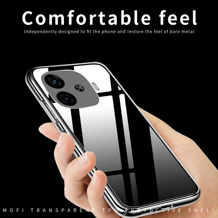 For vivo iQOO Z9 Turbo MOFI Ming Series Ultra-thin TPU Phone Case(Transparent) - vivo Cases by MOFI | Online Shopping South Africa | PMC Jewellery | Buy Now Pay Later Mobicred