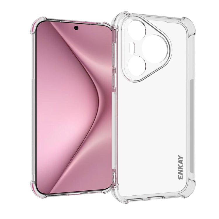 For Huawei Pura 70 ENKAY Hat-Prince Transparent TPU Shockproof Phone Case - Huawei Cases by ENKAY | Online Shopping South Africa | PMC Jewellery | Buy Now Pay Later Mobicred