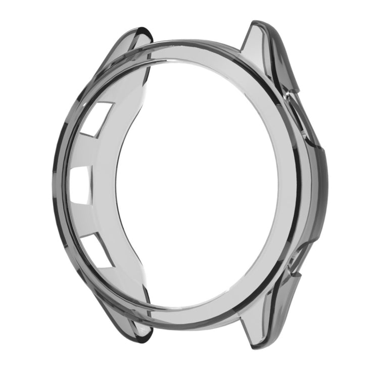 For Garmin Forerunner 965 ENKAY Hat-Prince Transparent TPU Frame Drop Protection Case(Grey) - Watch Cases by ENKAY | Online Shopping South Africa | PMC TechLife | Buy Now Pay Later Mobicred