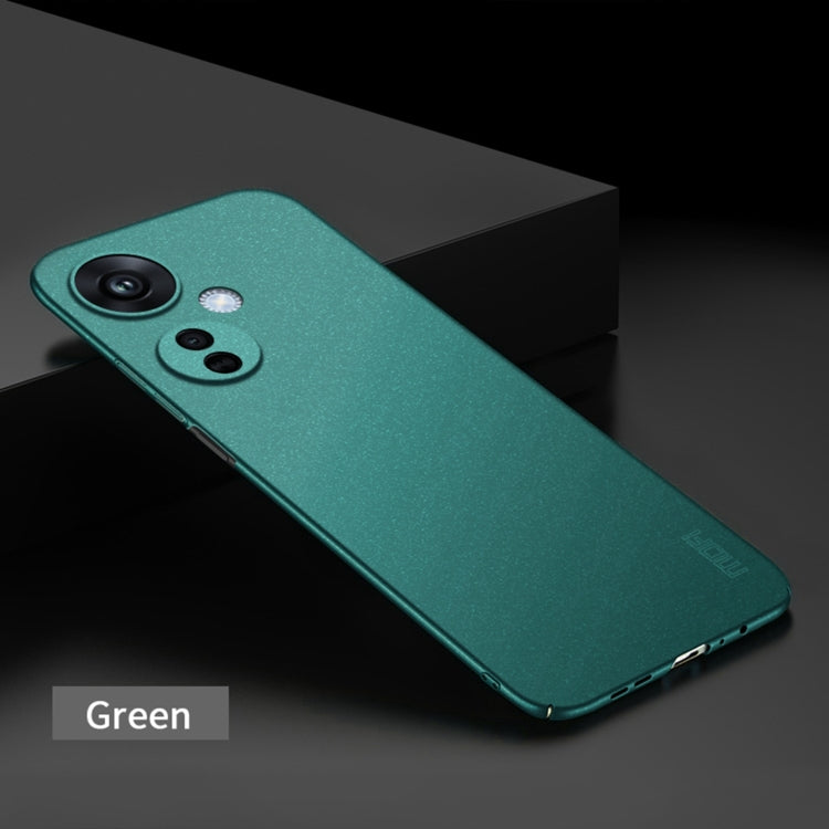 For OPPO K11X 5G MOFI Fandun Series Frosted PC Ultra-thin All-inclusive Phone Case(Green) - OPPO Cases by MOFI | Online Shopping South Africa | PMC Jewellery