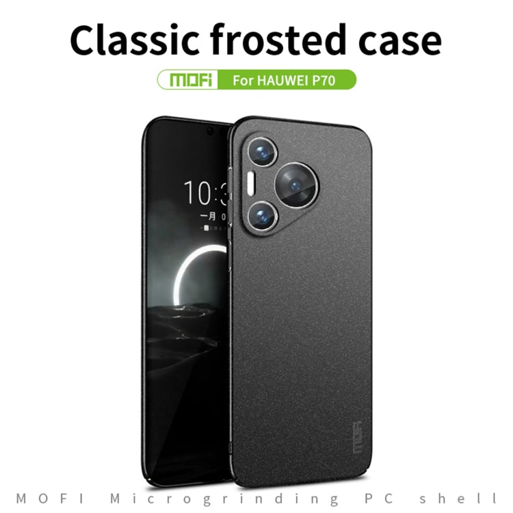 For Huawei P70 MOFI Fandun Series Frosted PC Ultra-thin All-inclusive Phone Case(Gray) - Huawei Cases by MOFI | Online Shopping South Africa | PMC Jewellery