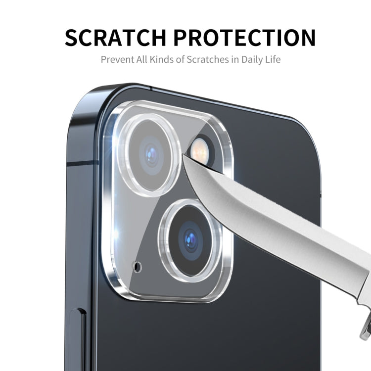 For iPhone 15 / 15 Plus 2pcs ENKAY Hat-Prince 9H Rear Camera Lens Tempered Glass Film - iPhone 15 Plus Tempered Glass by ENKAY | Online Shopping South Africa | PMC Jewellery | Buy Now Pay Later Mobicred