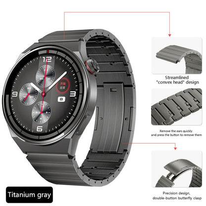 For Huawei Watch GT Runner Titanium Alloy Quick Release Watch Band(Gray) - Watch Bands by PMC Jewellery | Online Shopping South Africa | PMC Jewellery