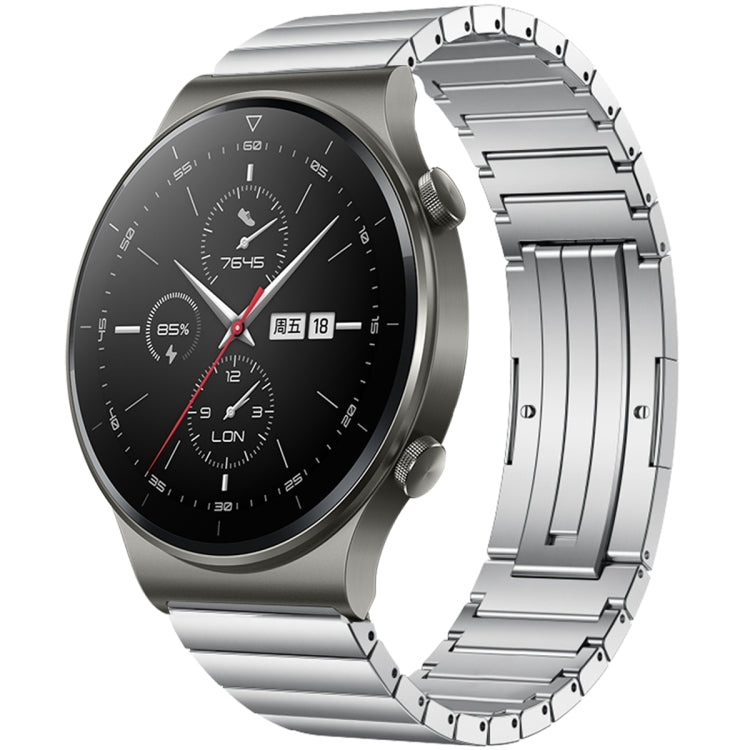 For Huawei Watch GT 2 Pro One Bead Titanium Alloy Watch Band(Silver) - Watch Bands by PMC Jewellery | Online Shopping South Africa | PMC Jewellery