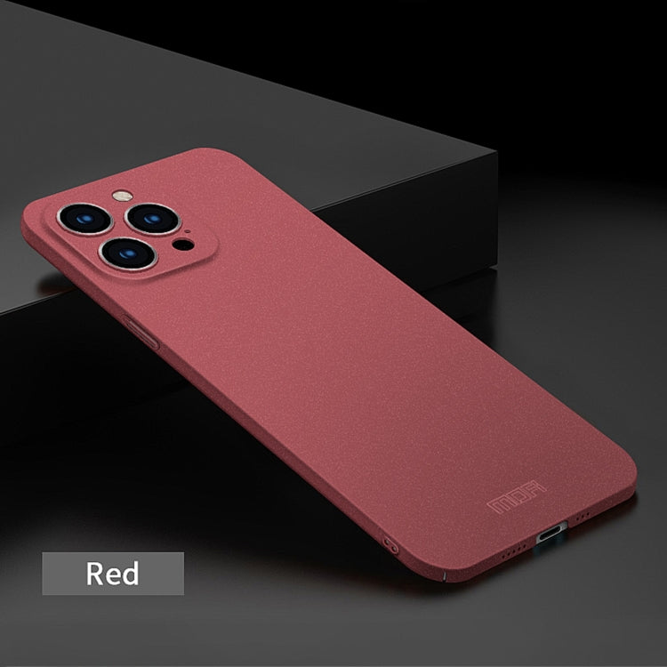 For iPhone 15 Pro MOFI Fandun Series Frosted PC Ultra-thin All-inclusive Phone Case(Red) - iPhone 15 Pro Cases by MOFI | Online Shopping South Africa | PMC Jewellery