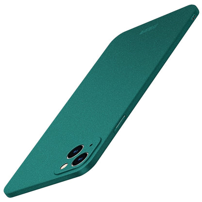 For iPhone 15 Plus  MOFI Fandun Series Frosted PC Ultra-thin All-inclusive Phone Case(Green) - More iPhone Cases by MOFI | Online Shopping South Africa | PMC Jewellery