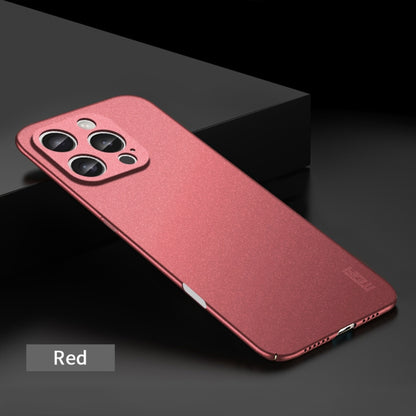 For iPhone 16 Pro MOFI Fandun Series Frosted PC Ultra-thin All-inclusive Phone Case(Red) - iPhone 16 Pro Cases by MOFI | Online Shopping South Africa | PMC Jewellery | Buy Now Pay Later Mobicred