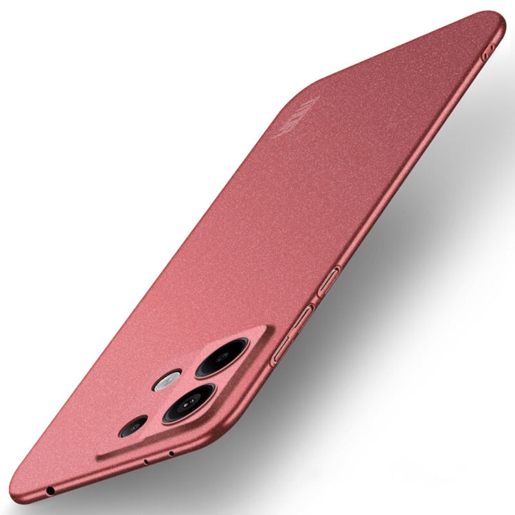 For Xiaomi Redmi Note 13 Pro 5G MOFI Fandun Series Frosted PC Ultra-thin All-inclusive Phone Case(Red) - Xiaomi Cases by MOFI | Online Shopping South Africa | PMC Jewellery | Buy Now Pay Later Mobicred