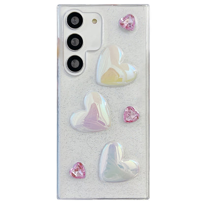 For Samsung Galaxy S23 5G Love Epoxy TPU Protective Case(Pink) - Galaxy S23 5G Cases by PMC Jewellery | Online Shopping South Africa | PMC Jewellery