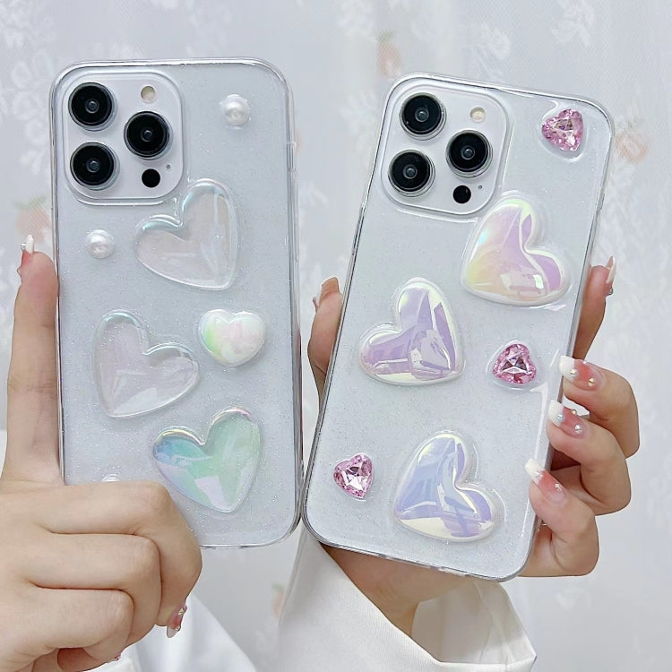 For iPhone 13 Pro Max Love Epoxy TPU Phone Case(Pink) - free shipping - PMC TechLife - Order now!
