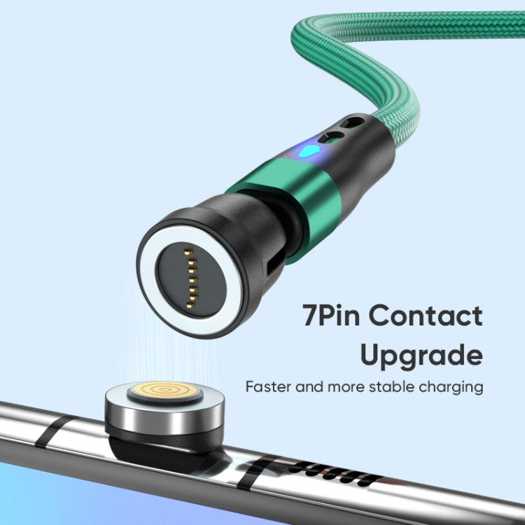 ENKAY PD60W Type-C to Type-C / 8 Pin Magnetic 540 Degrees Rotating Fast Charging Cable, Length:2m(Green) - Charging Cable & Head by ENKAY | Online Shopping South Africa | PMC Jewellery | Buy Now Pay Later Mobicred