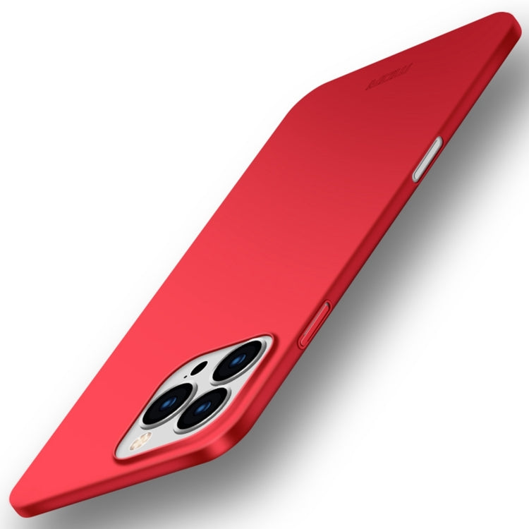 For iPhone 16 Pro MOFI Frosted PC Ultra-thin Hard Phone Case(Red) - iPhone 16 Pro Cases by MOFI | Online Shopping South Africa | PMC Jewellery | Buy Now Pay Later Mobicred