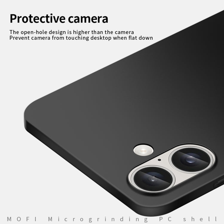 For iPhone 16 MOFI Frosted PC Ultra-thin Hard Phone Case(Blue) - iPhone 16 Cases by MOFI | Online Shopping South Africa | PMC TechLife | Buy Now Pay Later Mobicred
