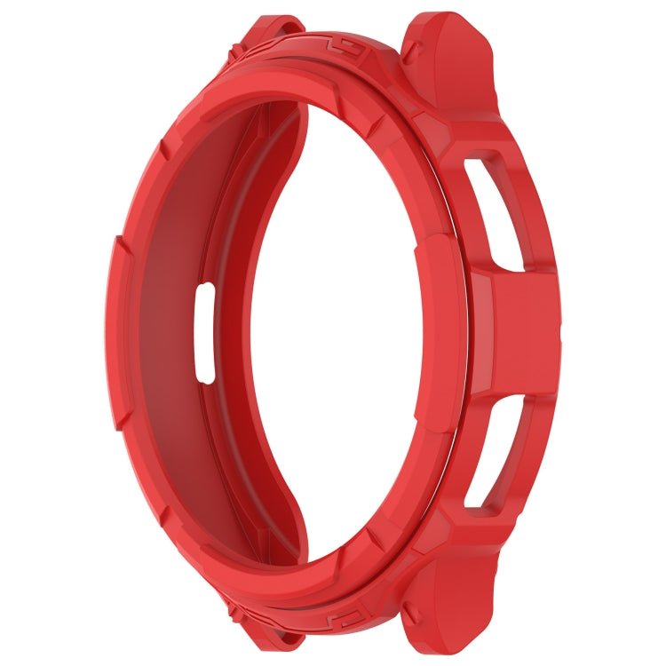 For Samsung Galaxy Watch 6 Classic 47mm Rotating Ring  + TPU Armor Watch Protective Case(Red) - Watch Cases by PMC TechLife | Online Shopping South Africa | PMC TechLife