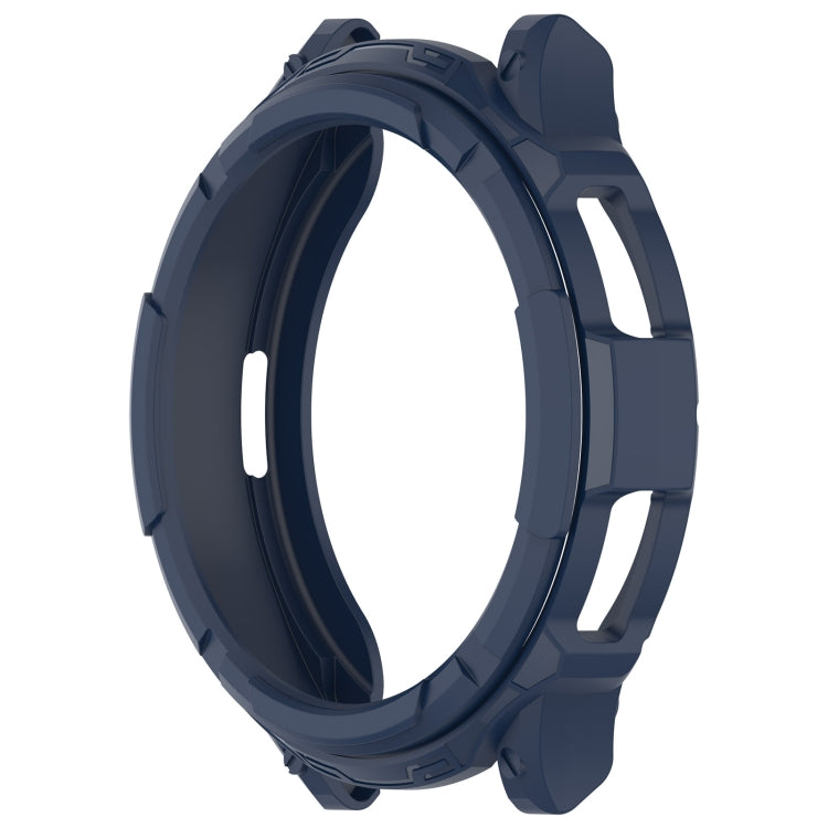For Samsung Galaxy Watch 6 Classic 47mm Rotating Ring  + TPU Armor Watch Protective Case(Blue) - Watch Cases by PMC TechLife | Online Shopping South Africa | PMC TechLife