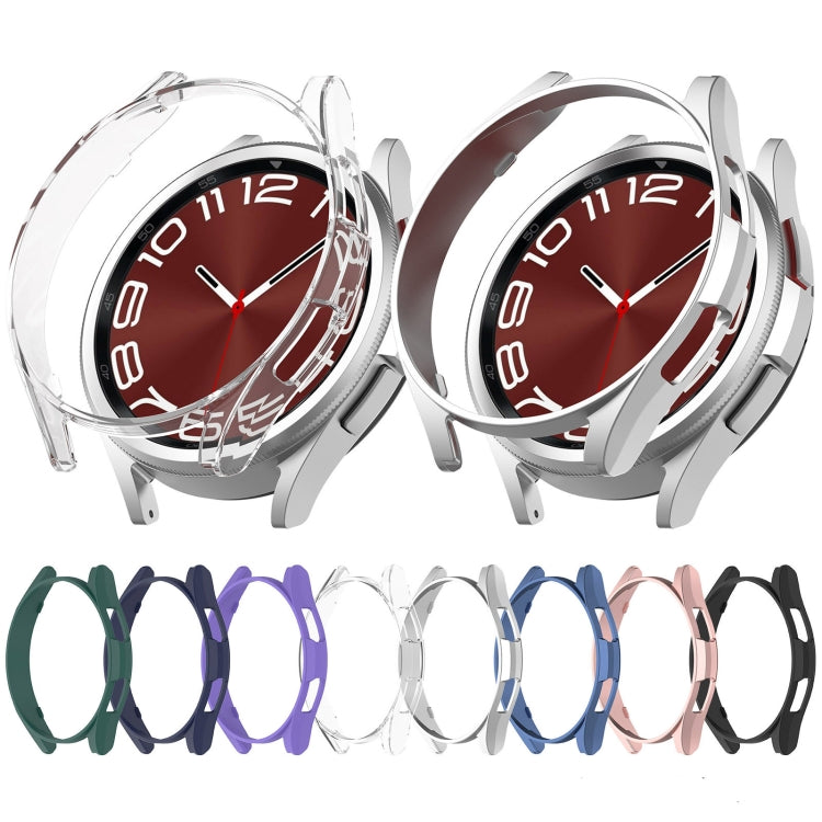 For Samsung Galaxy Watch 6 44mm Half Coverage Hollow PC Watch Protective Case(Rose Gold) - Watch Cases by PMC TechLife | Online Shopping South Africa | PMC TechLife