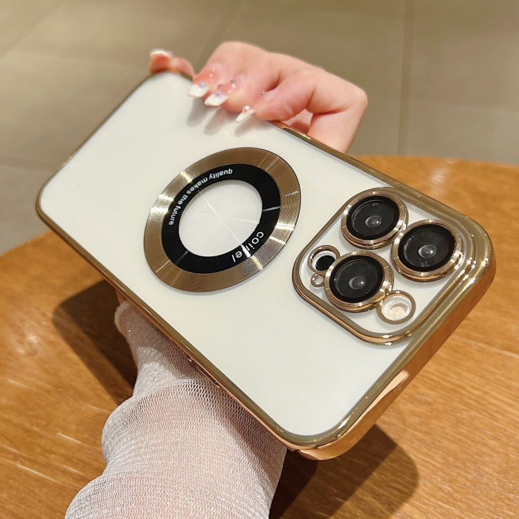 For iPhone 16 Plus Electroplating Magsafe TPU Phone Case(Rose) - iPhone 16 Plus Cases by PMC TechLife | Online Shopping South Africa | PMC TechLife | Buy Now Pay Later Mobicred