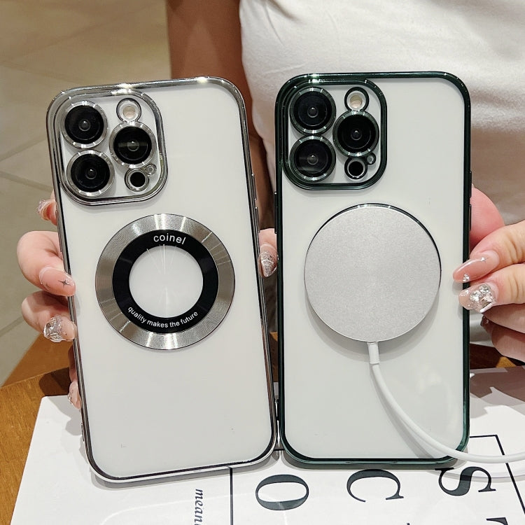 For iPhone 16 Electroplating Magsafe TPU Phone Case(Silvery) - iPhone 16 Cases by PMC TechLife | Online Shopping South Africa | PMC TechLife | Buy Now Pay Later Mobicred