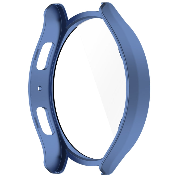 For Samsung Galaxy Watch6 44mm PC + Tempered Film Integrated Watch Protective Case(Blue) - Watch Cases by PMC Jewellery | Online Shopping South Africa | PMC Jewellery