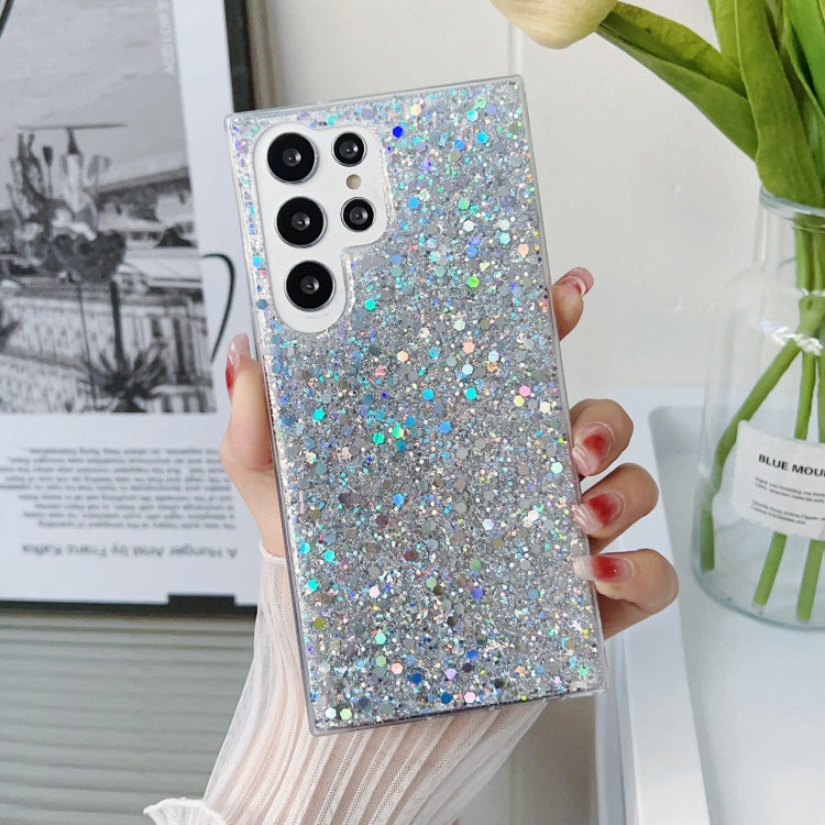 For Samsung Galaxy S24 5G Glitter Sequins Epoxy TPU Phone Case(Silver) - Galaxy S24 5G Cases by PMC Jewellery | Online Shopping South Africa | PMC Jewellery