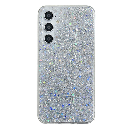 For Samsung Galaxy S24+ 5G Glitter Sequins Epoxy TPU Phone Case(Silver) - Galaxy S24+ 5G Cases by PMC Jewellery | Online Shopping South Africa | PMC Jewellery