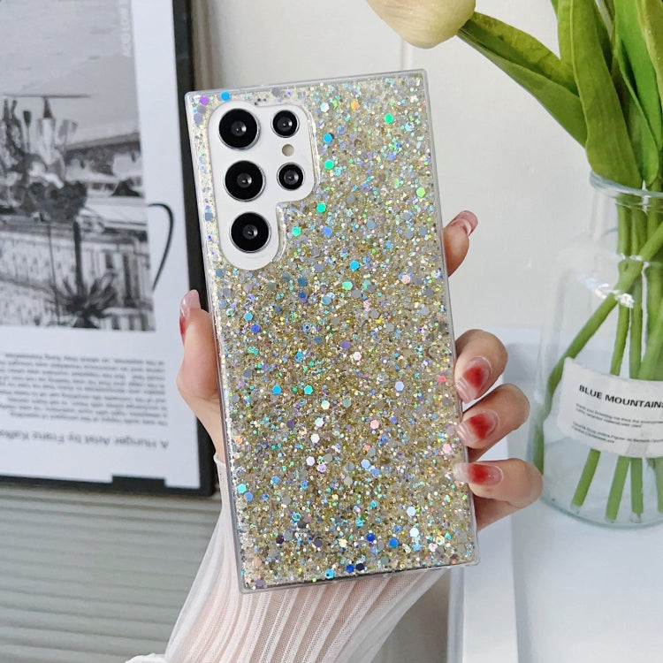 For Samsung Galaxy S24 Ultra 5G Glitter Sequins Epoxy TPU Phone Case(Gold) - Galaxy S24 Ultra 5G Cases by PMC TechLife | Online Shopping South Africa | PMC TechLife