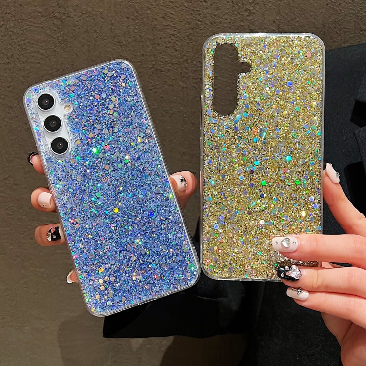 For Samsung Galaxy S24+ 5G Glitter Sequins Epoxy TPU Phone Case(Green) - Galaxy S24+ 5G Cases by PMC Jewellery | Online Shopping South Africa | PMC Jewellery