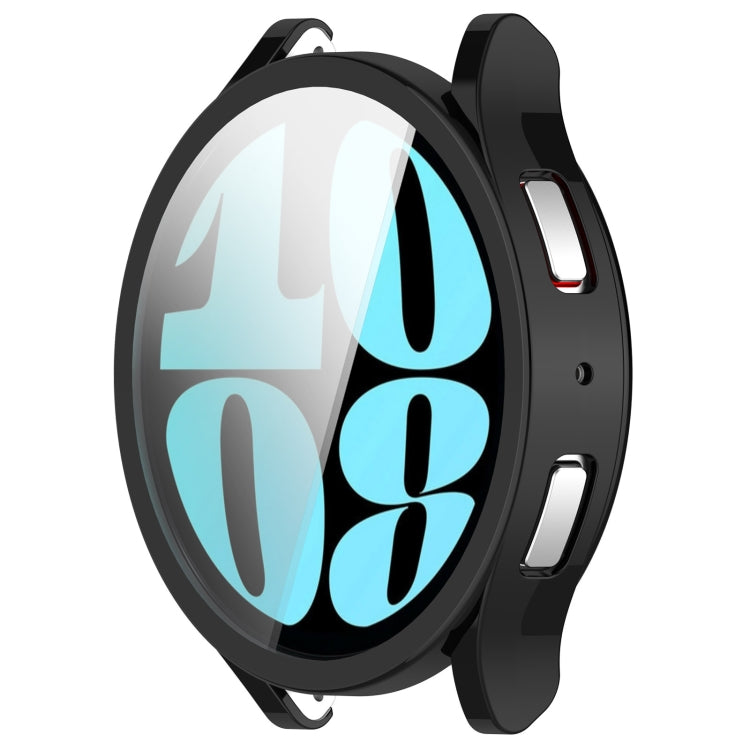 For Samsung Galaxy Watch6 44mm Full Coverage TPU Electroplated Watch Protective Case(Black) - Watch Cases by PMC TechLife | Online Shopping South Africa | PMC TechLife