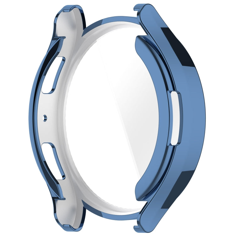 For Samsung Galaxy Watch6 44mm Full Coverage TPU Electroplated Watch Protective Case(Blue) - Watch Cases by PMC TechLife | Online Shopping South Africa | PMC TechLife