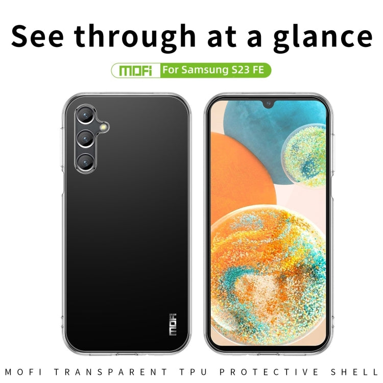 For Samsung Galaxy S23 FE 5G MOFI Ming Series Ultra-thin TPU Phone Case(Transparent) - Galaxy S23 FE 5G Cases by MOFI | Online Shopping South Africa | PMC Jewellery