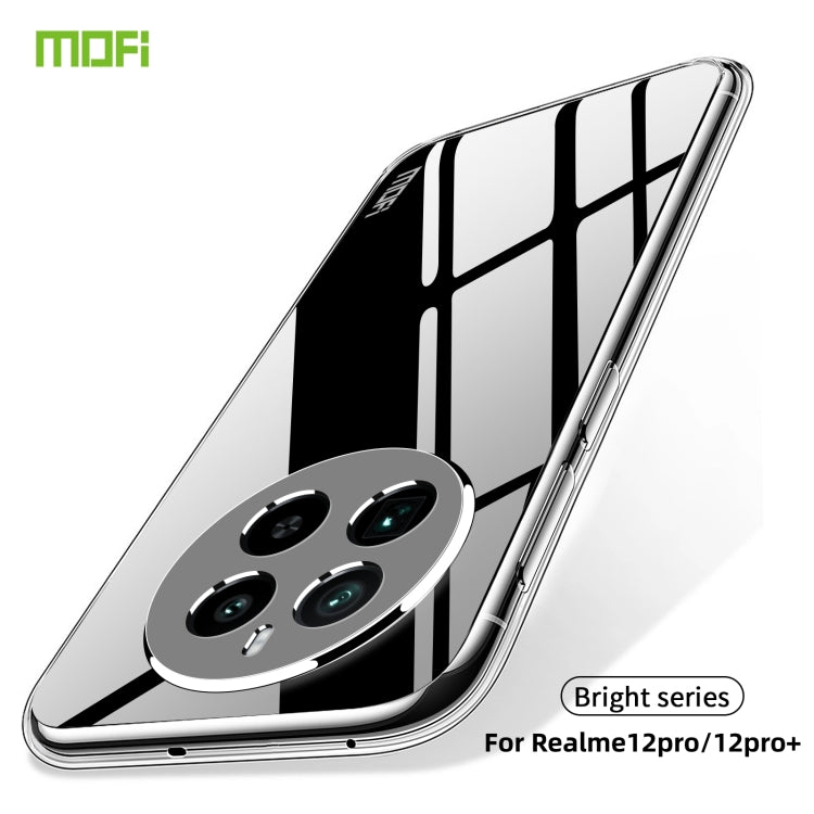 For Realme 12 Pro/ 12 Pro+ MOFI Ming Series Ultra-thin TPU Phone Case(Transparent) - Realme Cases by MOFI | Online Shopping South Africa | PMC Jewellery