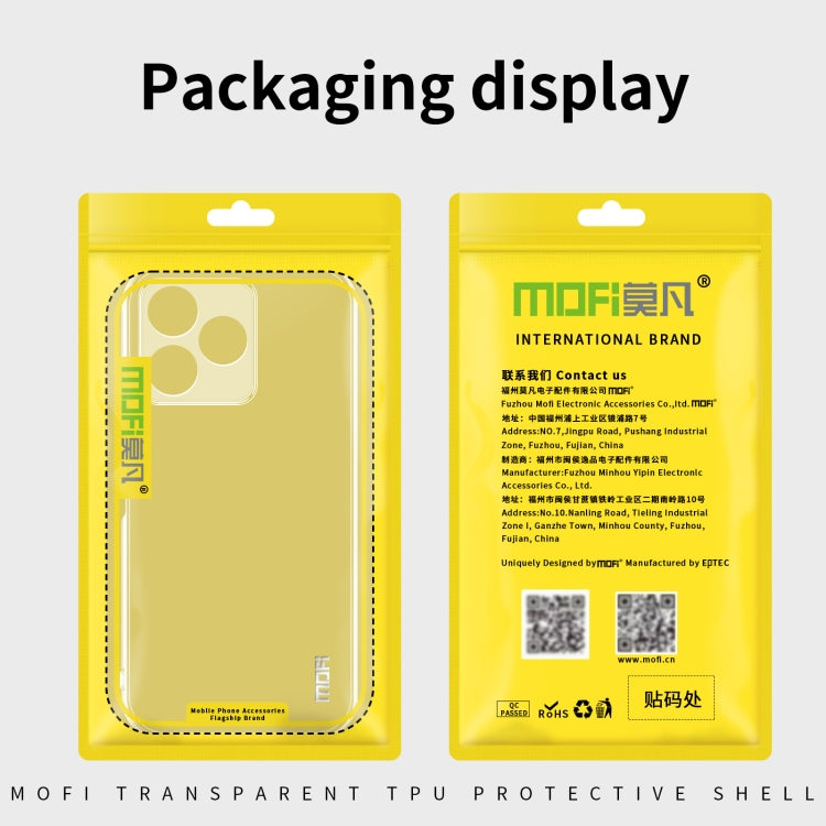 For Realme 12 Pro/ 12 Pro+ MOFI Ming Series Ultra-thin TPU Phone Case(Transparent) - Realme Cases by MOFI | Online Shopping South Africa | PMC Jewellery