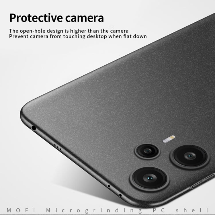For Xiaomi Redmi Note 12 Turbo /Poco F5 5G MOFI Fandun Series Frosted PC Ultra-thin All-inclusive Phone Case(Gray) - Xiaomi Cases by MOFI | Online Shopping South Africa | PMC TechLife
