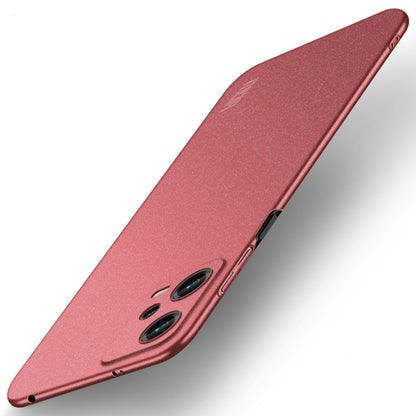 For Xiaomi Redmi Note 12 Global /Poco X5 5G MOFI Fandun Series Frosted PC Ultra-thin All-inclusive Phone Case(Red) - Xiaomi Cases by MOFI | Online Shopping South Africa | PMC Jewellery