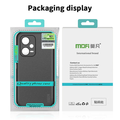 For Xiaomi Redmi Note 12 Global /Poco X5 5G MOFI Fandun Series Frosted PC Ultra-thin All-inclusive Phone Case(Green) - Xiaomi Cases by MOFI | Online Shopping South Africa | PMC Jewellery