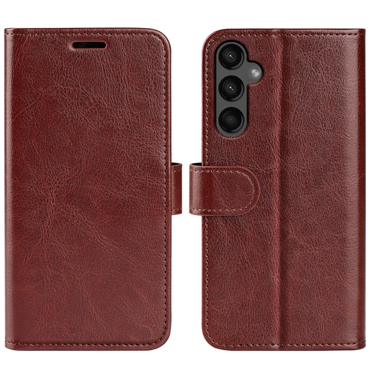 For Samsung Galaxy A15 R64 Texture Horizontal Flip Leather Phone Case(Brown) - Galaxy Phone Cases by PMC Jewellery | Online Shopping South Africa | PMC Jewellery