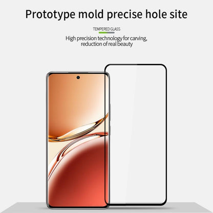 For OPPO Reno12 F / A3 PINWUYO 9H 2.5D Full Screen Tempered Glass Film(Black) - Reno12 F Tempered Glass by PINWUYO | Online Shopping South Africa | PMC Jewellery | Buy Now Pay Later Mobicred