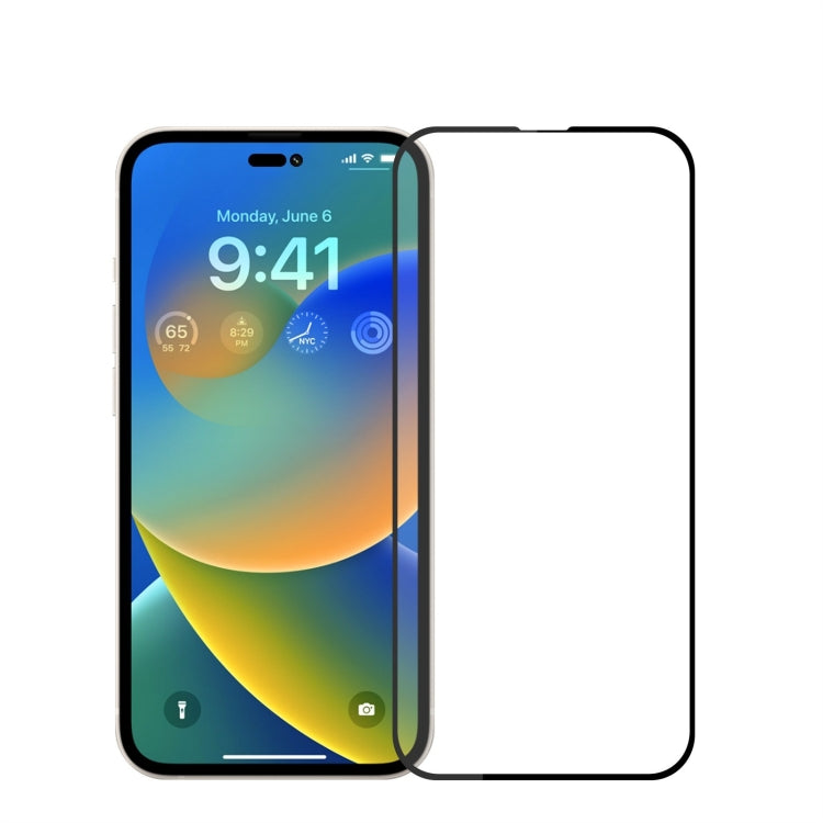 For iPhone 15 Pro Max MOFI 9H 2.5D Full Screen Tempered Glass Film(Black) - free shipping - PMC TechLife - Order now!