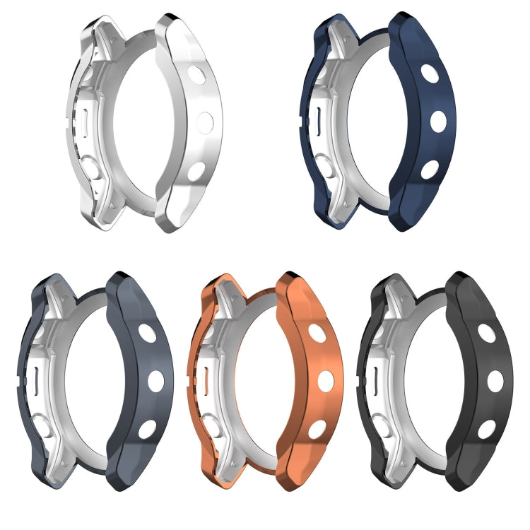 For Garmin Epix Pro 42mm Half Package Electroplated TPU Watch Protective Case(Black) - Watch Cases by PMC TechLife | Online Shopping South Africa | PMC TechLife