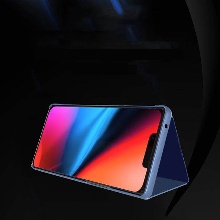 For iPhone 16 Pro Plated Mirror Horizontal Flip Leather Phone Case with Holder(Purple Blue) - iPhone 16 Pro Cases by PMC TechLife | Online Shopping South Africa | PMC TechLife | Buy Now Pay Later Mobicred