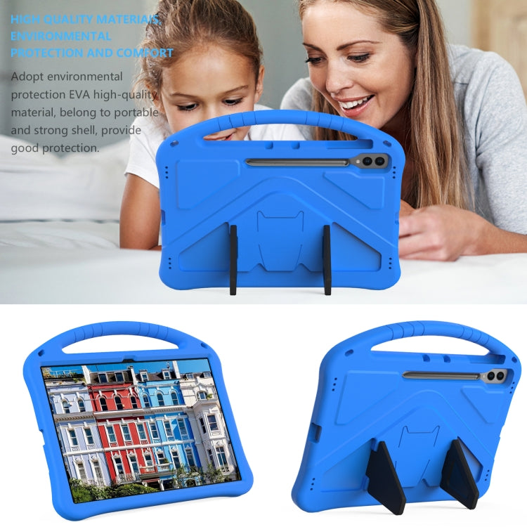 For Samsung Galaxy Tab S10 Ultra 14.6 EVA Shockproof Tablet Case with Holder(Blue) - Tab S10 Ultra Cases by PMC Jewellery | Online Shopping South Africa | PMC Jewellery | Buy Now Pay Later Mobicred