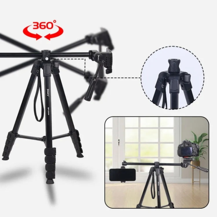 JMARY KP2209 Horizontal Extension Rod Cell Phone Camera Folding Tripod Stand - free shipping - PMC TechLife - Order now!