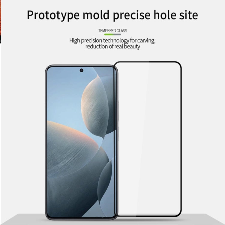 For Xiaomi Redmi K70E MOFI 9H 2.5D Full Screen Tempered Glass Film(Black) - K70 Tempered Glass by MOFI | Online Shopping South Africa | PMC TechLife