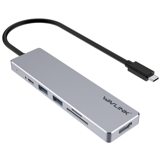 Wavlink UHP3407 Portable Aluminum Dongle 4K HDMI Display Type-C Hub Multiport Adapter - USB HUB by WAVLINK | Online Shopping South Africa | PMC Jewellery | Buy Now Pay Later Mobicred