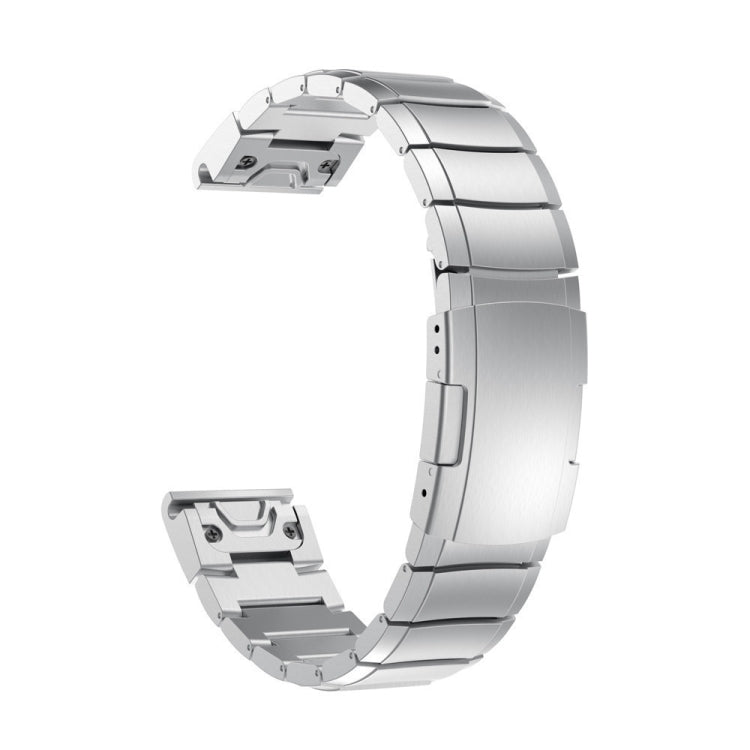 For Garmin Descent G1 22mm Titanium Alloy Quick Release Watch Band(Sliver) - Watch Bands by PMC TechLife | Online Shopping South Africa | PMC TechLife