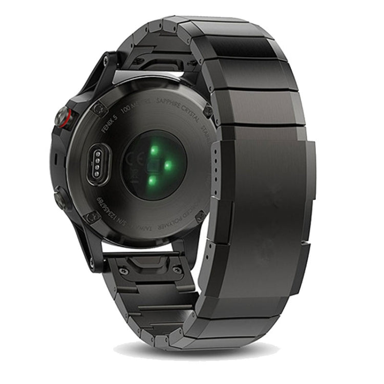 For Garmin Enduro 2 26mm Titanium Alloy Quick Release Watch Band(Black) - Watch Bands by PMC TechLife | Online Shopping South Africa | PMC TechLife