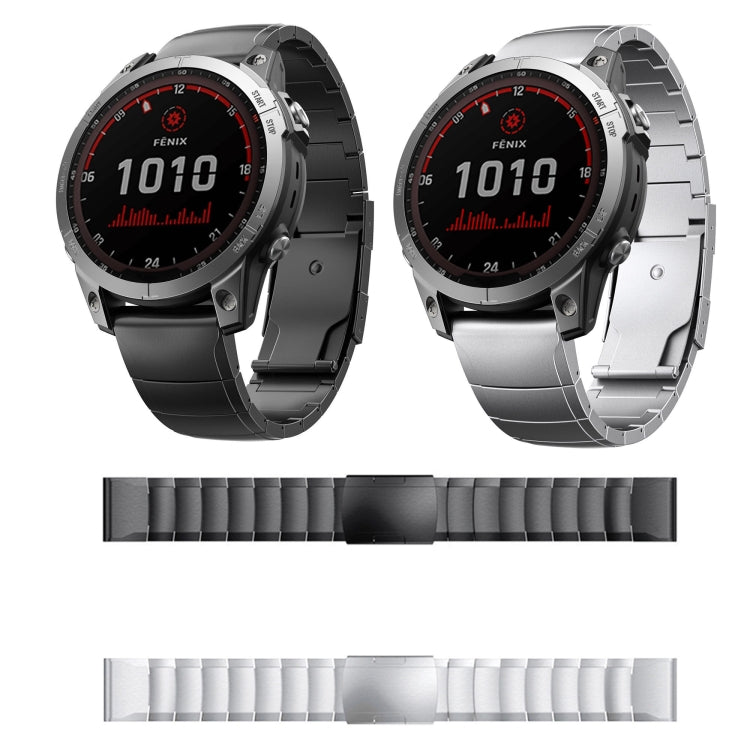 For Garmin Descent MK 2i 26mm Titanium Alloy Quick Release Watch Band(Sliver) - Watch Bands by PMC TechLife | Online Shopping South Africa | PMC TechLife