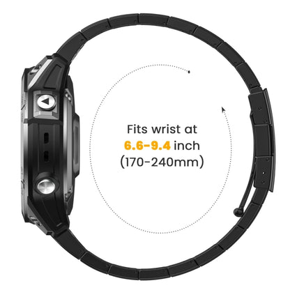 For Garmin Fenix 5X Plus 26mm Titanium Alloy Quick Release Watch Band(Black) - Watch Bands by PMC Jewellery | Online Shopping South Africa | PMC Jewellery