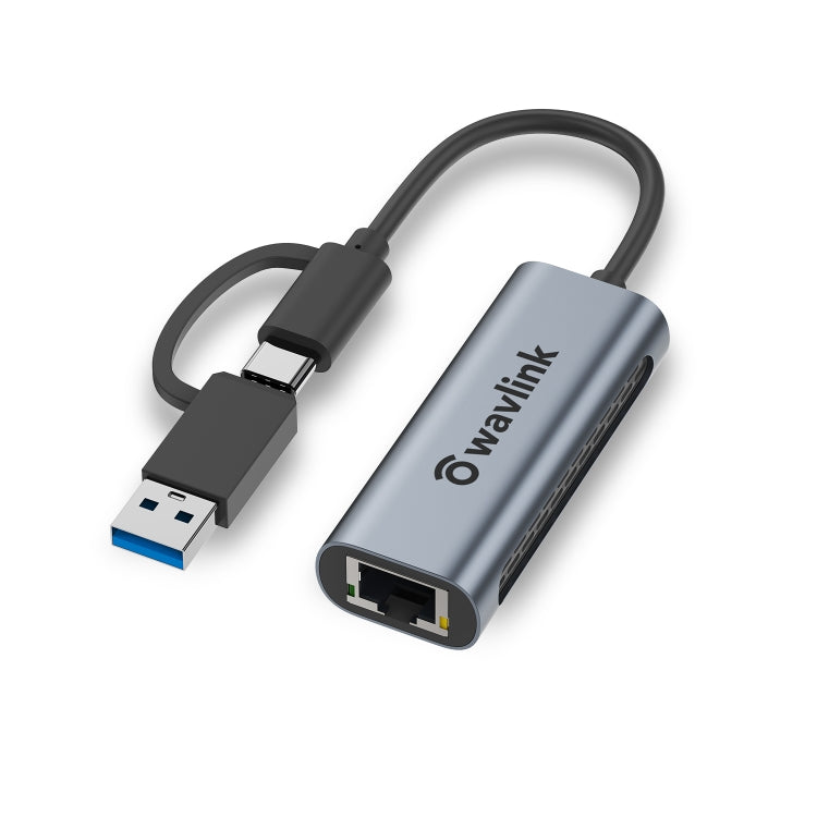 Wavlink NWU330GCA Gigabit Ethernet Adapter Type-C to 2.5 Network Card RJ45 LAN USB3.0 Converter - USB HUB by WAVLINK | Online Shopping South Africa | PMC Jewellery | Buy Now Pay Later Mobicred